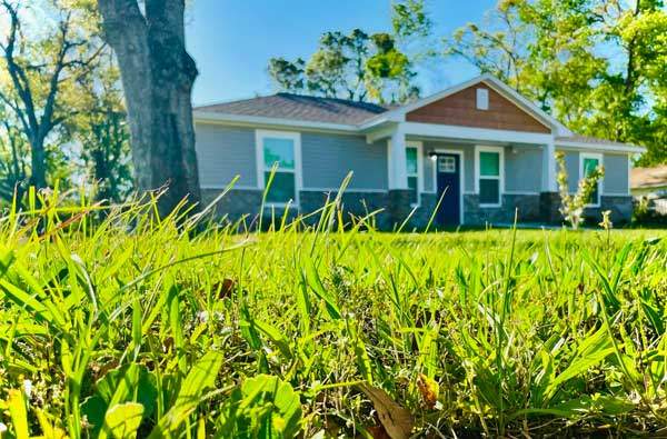 House viewed from the grass